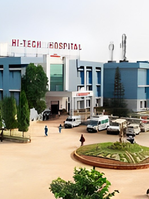 Quality healthcare is within easy reach, with Hi-Tech Hospital just 2 km away.